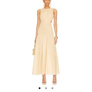 NWT REVOLVE SDNYS LOTTIE DRESS IN OAT SIZE M